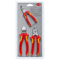 Набор электрика VDE Knipex 3 пр  бокорезы ,бокорезы прецизионные , кабелерез