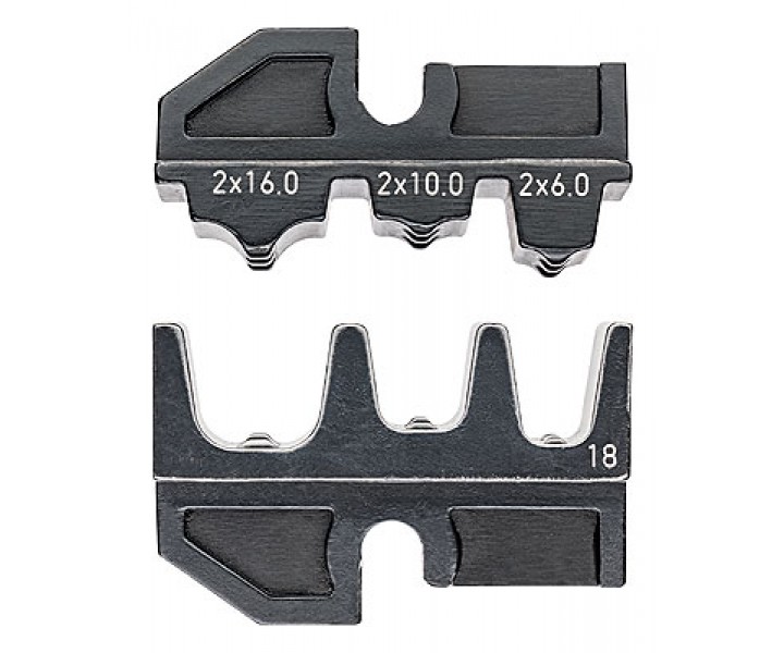 Плашка опрессовочная для сдвоенных контактных гильз KNIPEX KN-974918