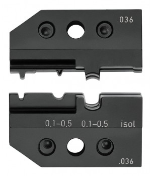 Плашка опрессовочная: изолированные и неизолированные контактные гильзы, 0.1-0.5 мм² Knipex KN-974921