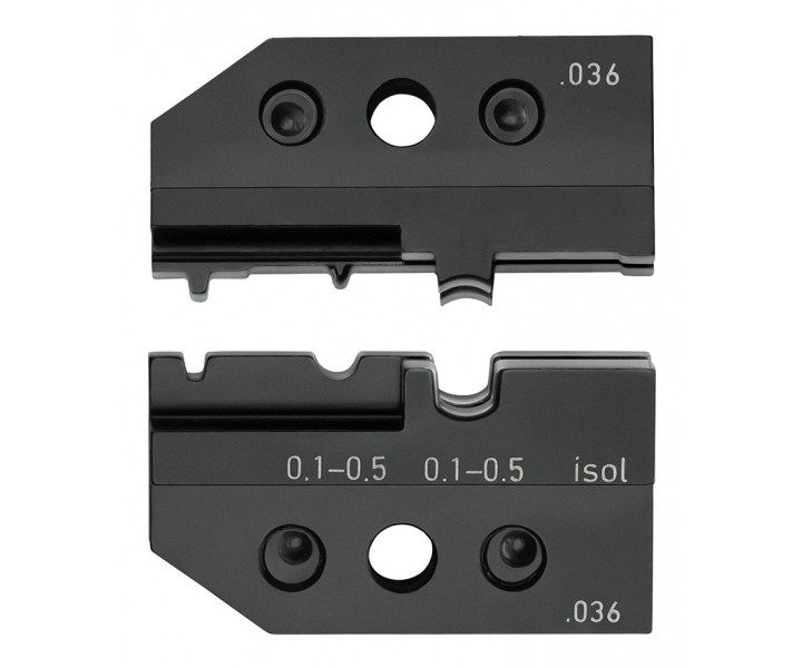 Плашка опрессовочная: изолированные и неизолированные контактные гильзы, 0.1-0.5 мм² Knipex KN-974921