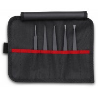 Набор пинцетов углепластиковых ESD, 5 пр. Knipex KN-920005ESD