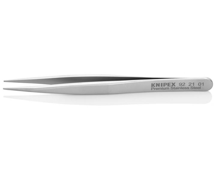 Пинцет прецизионный, нерж, 120 мм, гладкие прямые заострённые губки Knipex KN-922101