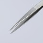 Пинцет прецизионный, нерж, 120 мм, гладкие прямые заострённые губки Knipex KN-922101