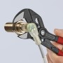 Клещи переставные-гаечный ключ, зев 40 мм, длина 180 мм, фосфатированные, обливные ручки Knipex KN-8601180