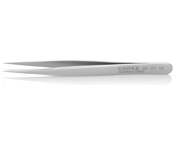 Пинцет универсальный, нерж, 110 мм, гладкие прямые игловидные губки Knipex KN-922107