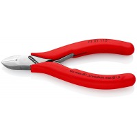 Бокорезы для электроники, округлая головка, 115 мм, обливные ручки Knipex KN-7721115N